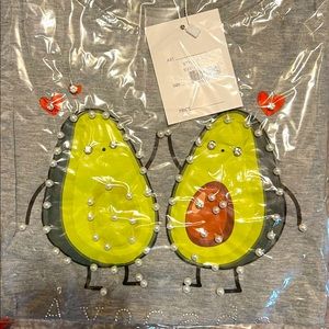Grey Avocado design t-shirt